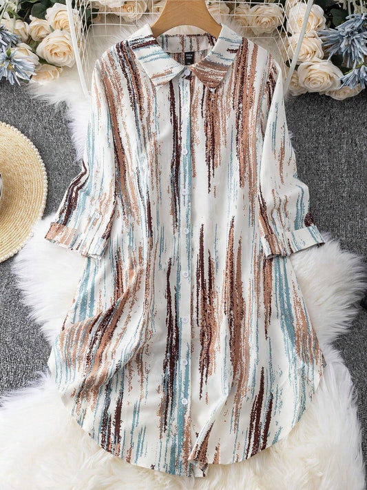 Burning Bones GEO PRINTED TANK MIDI DRESS
