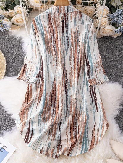 Burning Bones GEO PRINTED TANK MIDI DRESS