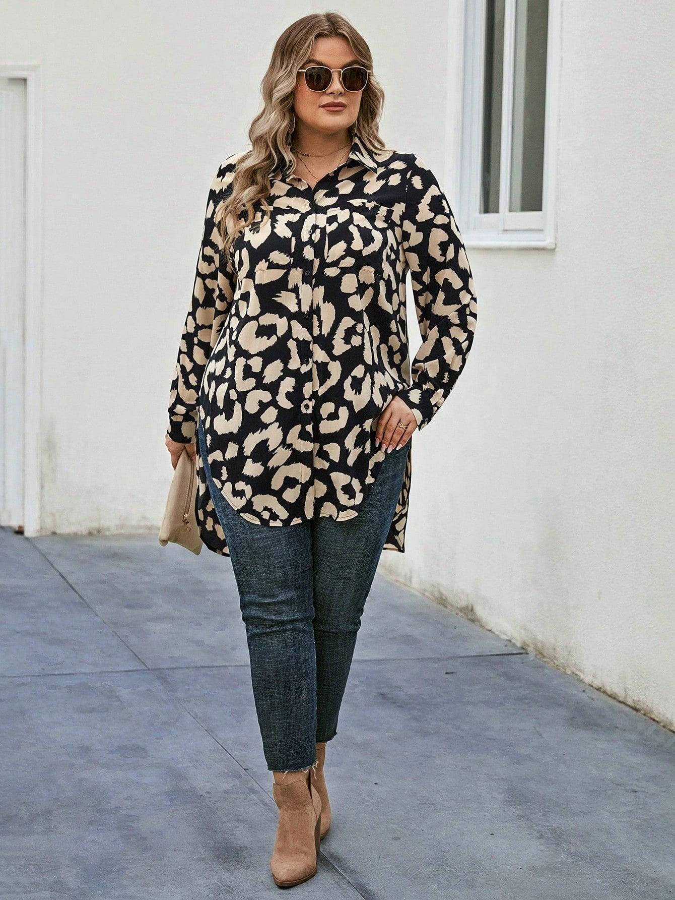 Burning Bones Animal Prinrted Rayon Top