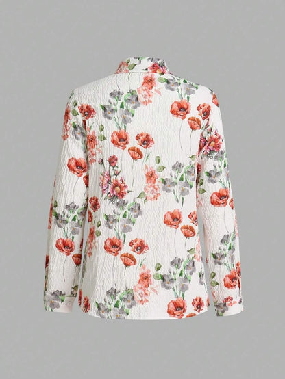 Burning Bones Football Long Sleeve Printed Top