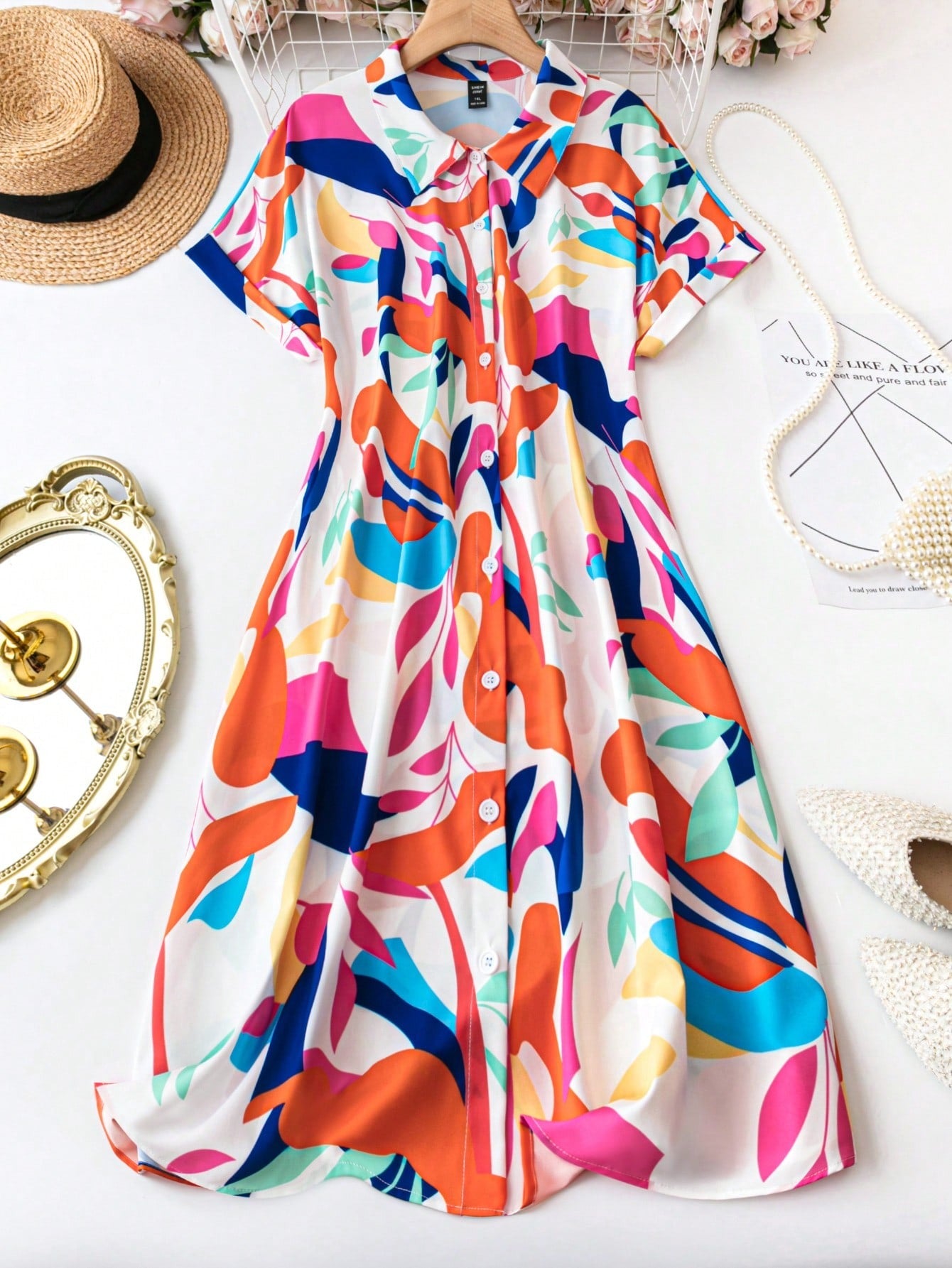 Burning Bones PRINTED TANK MIDI DRESS