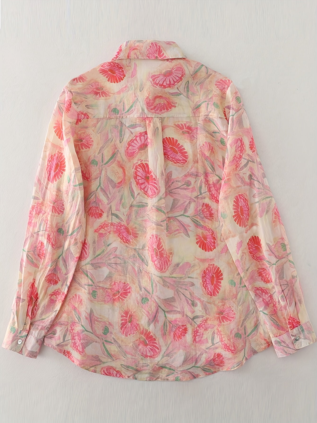 Burning Bones Multicolor Floral Print Cotton Shirt for Women | Lightweight Casual Button-Down