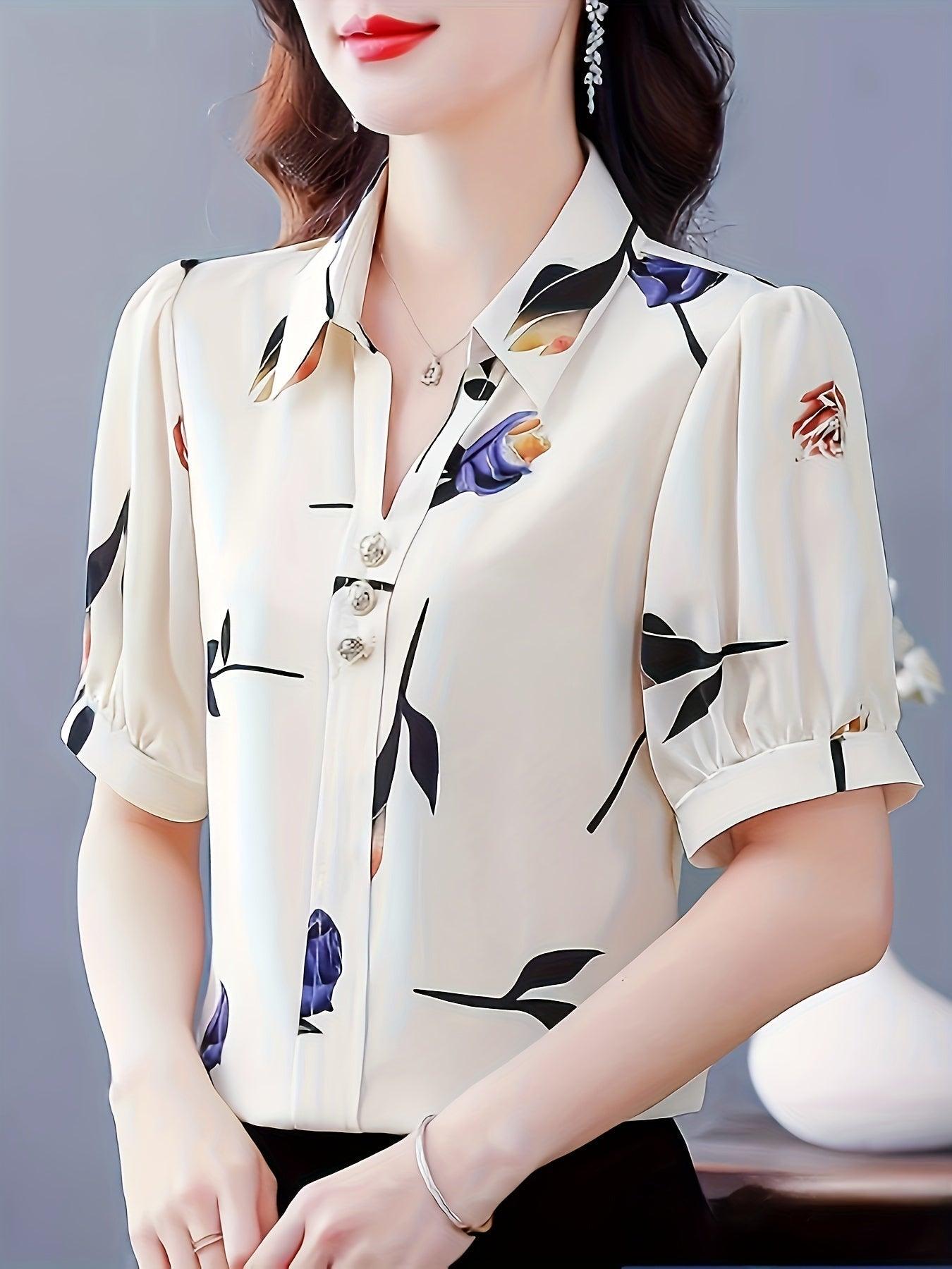 Burning Bones Women's Rayon Regular Fit Top | Western Shirt for Women Stylish Latest | Office Wear Crop Top Blouse